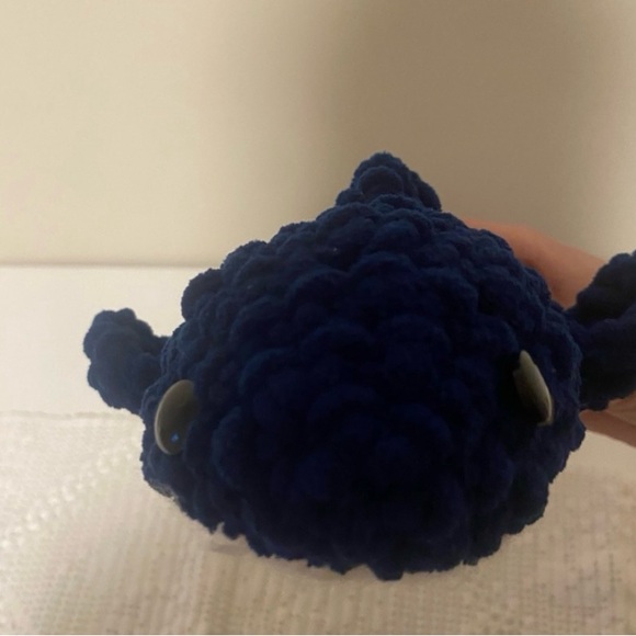 Blue crochet shark stuffed animal - Picture 4 of 4